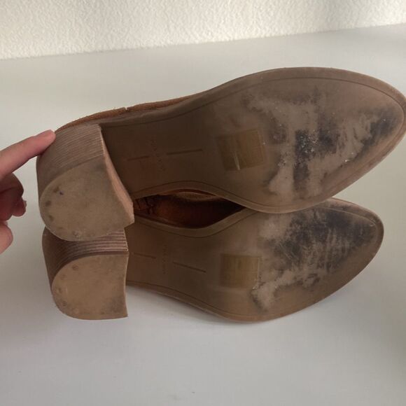 Dolce vita Brown Suede Boots Cowboy western Block heel booties Sz 8.5 - Picture 10 of 12